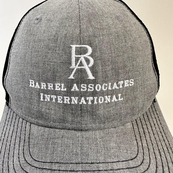 Barrel Associates International Trucker Hat HS Platinum Series Snapback Cap Gray - Picture 2 of 9